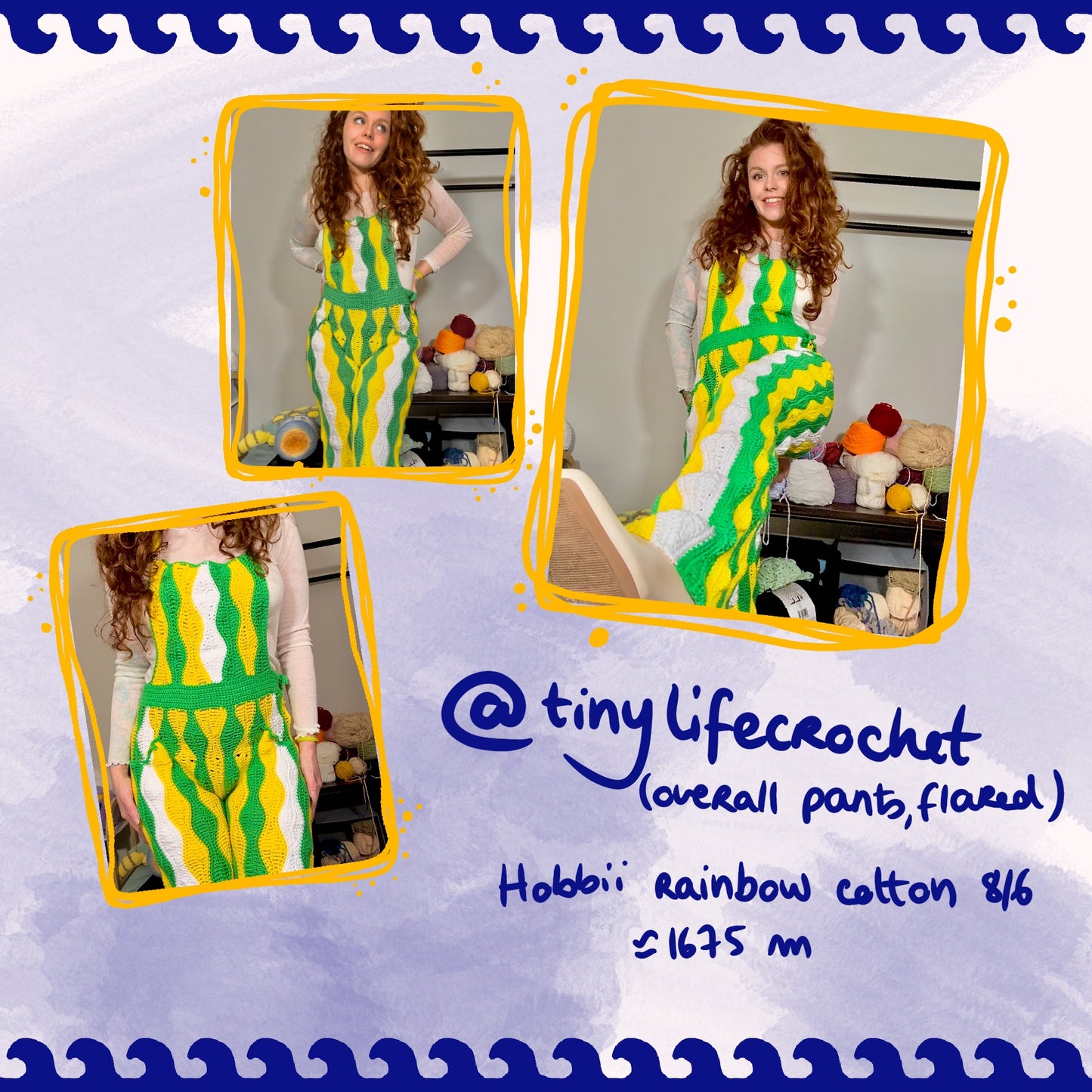 La Madrague Overalls & Skirt + Tote bag | crochet pattern | advanced level