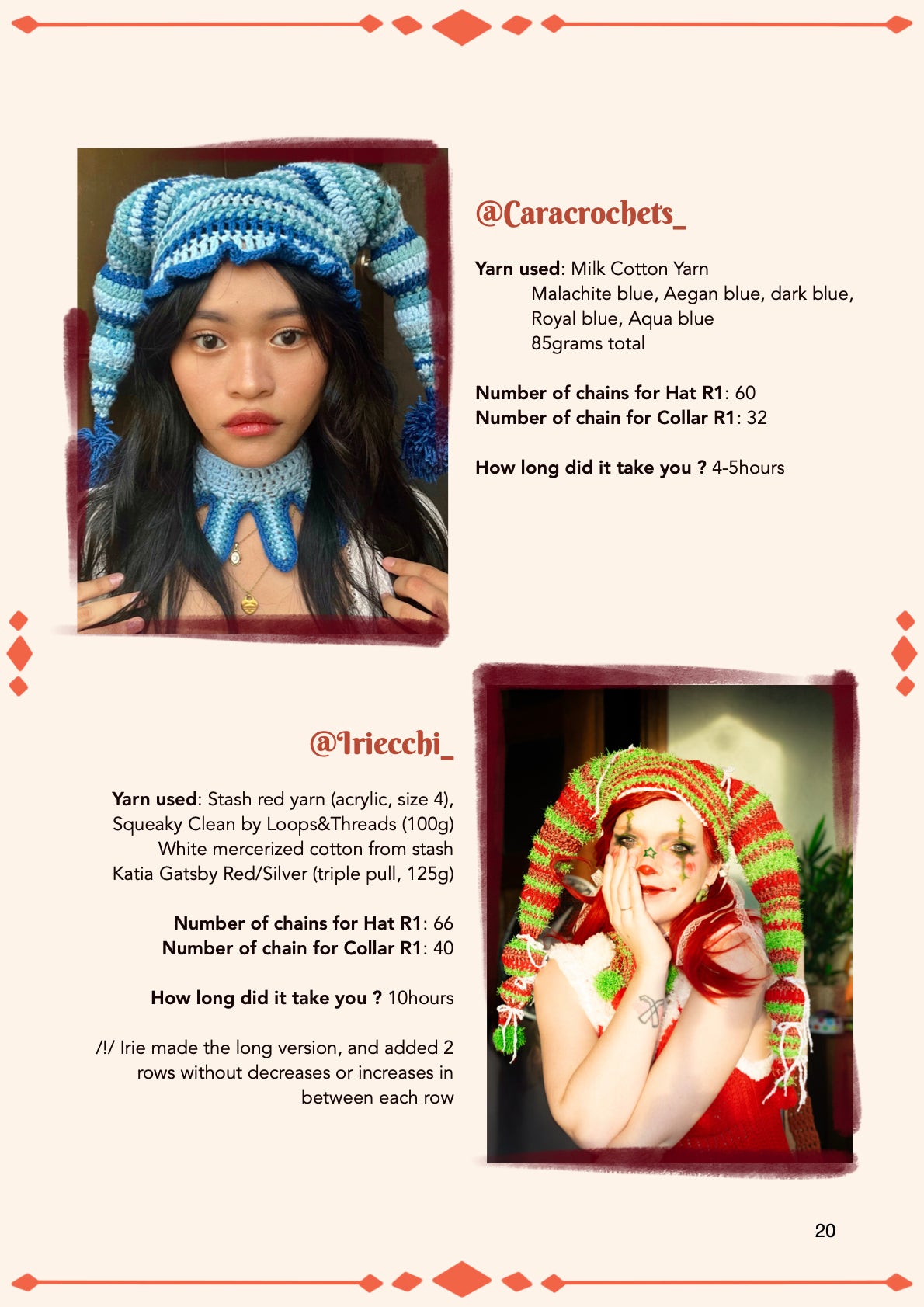 Jane Foole's Jester set | Crochet pattern | Beginner friendly