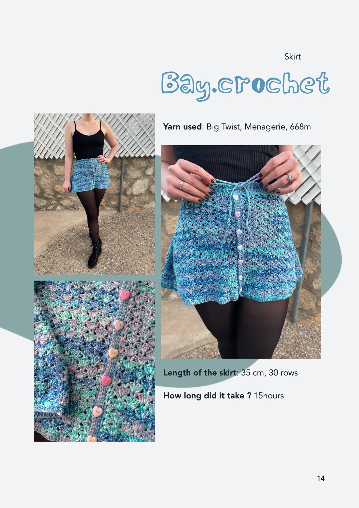 Sunny Side Up blouse & skirt | crochet pattern | advanced level