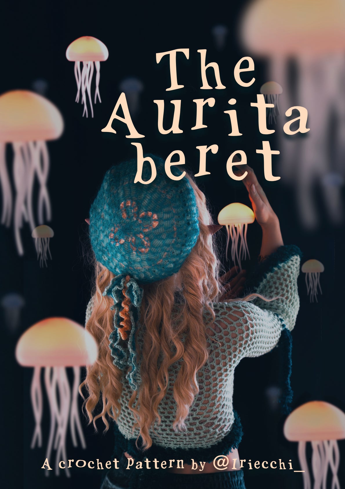 Aurita Jellyfish beret | crochet pattern | intermediate level