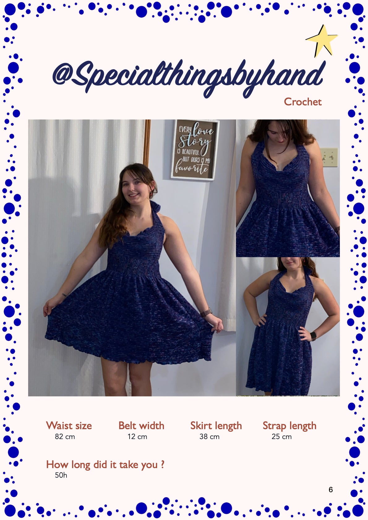 Masago dress | crochet pattern | advanced beginner level