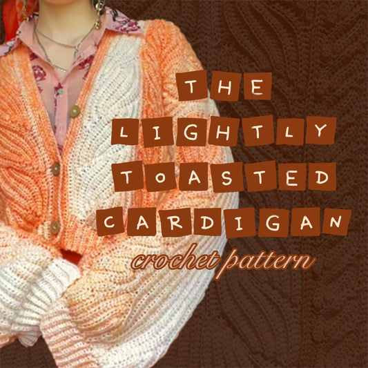 The Lightly Toasted cardigan | crochet pattern | advanced level