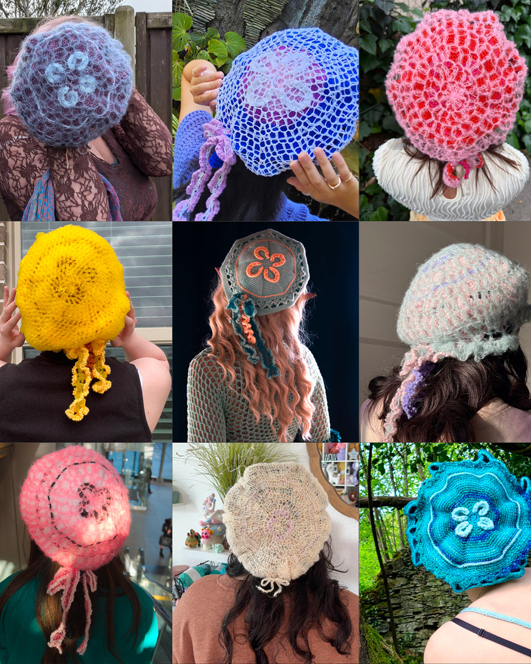 Crochet pattern winter bundle - 6 Magical Hats & Garments patterns