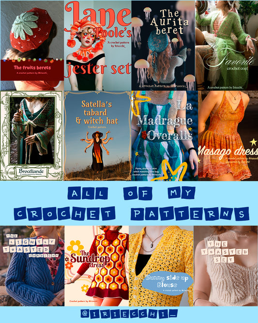 Crochet pattern winter bundle - All of my patterns