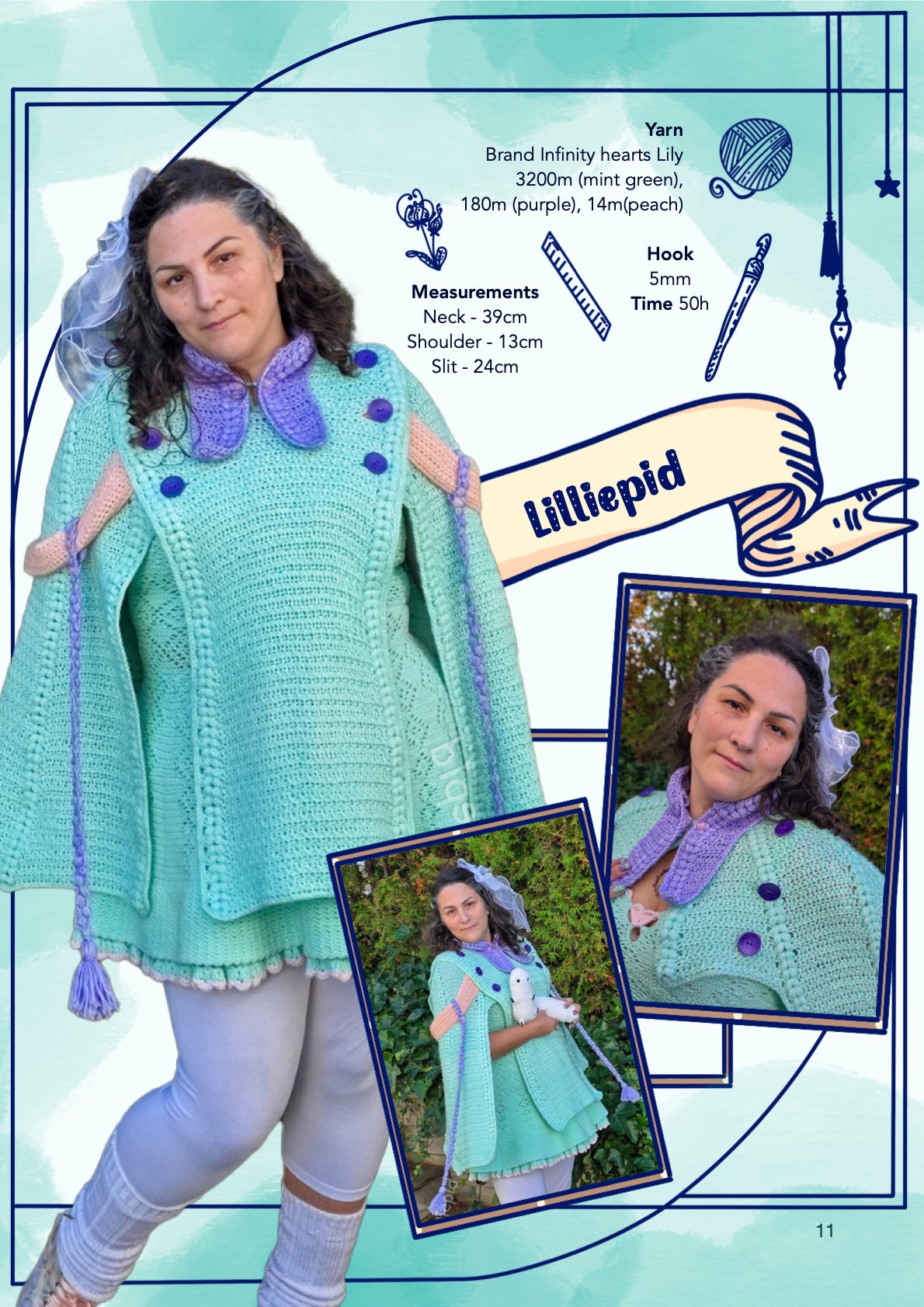 Apprentice Cloak & Hat |  crochet pattern | advanced level