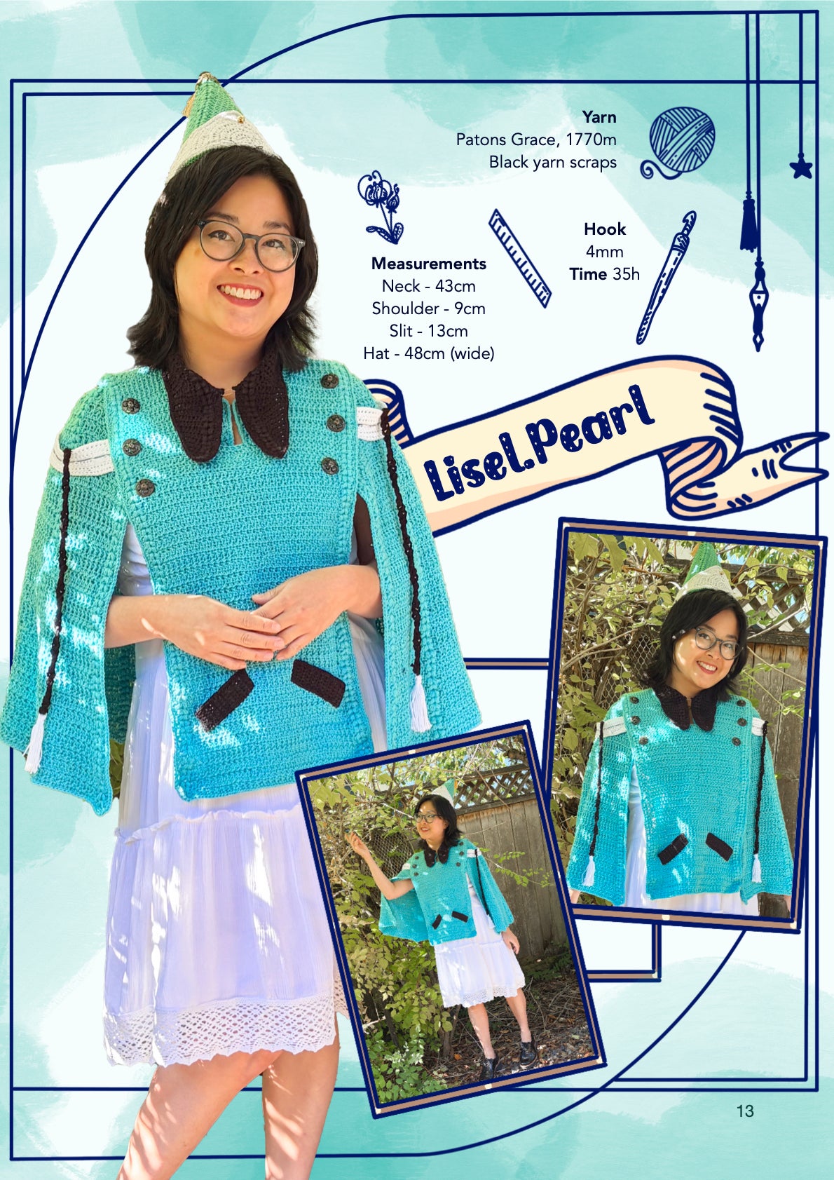 Apprentice Cloak & Hat |  crochet pattern | advanced level
