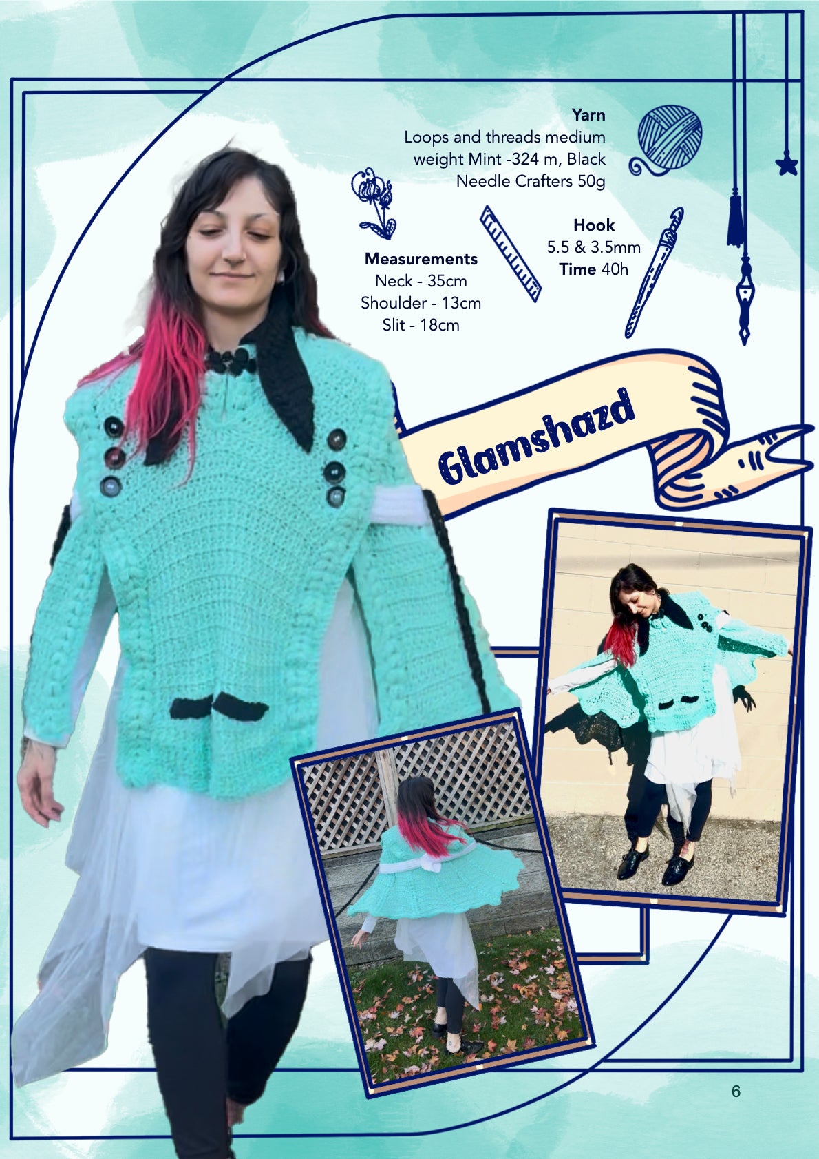 Apprentice Cloak & Hat |  crochet pattern | advanced level