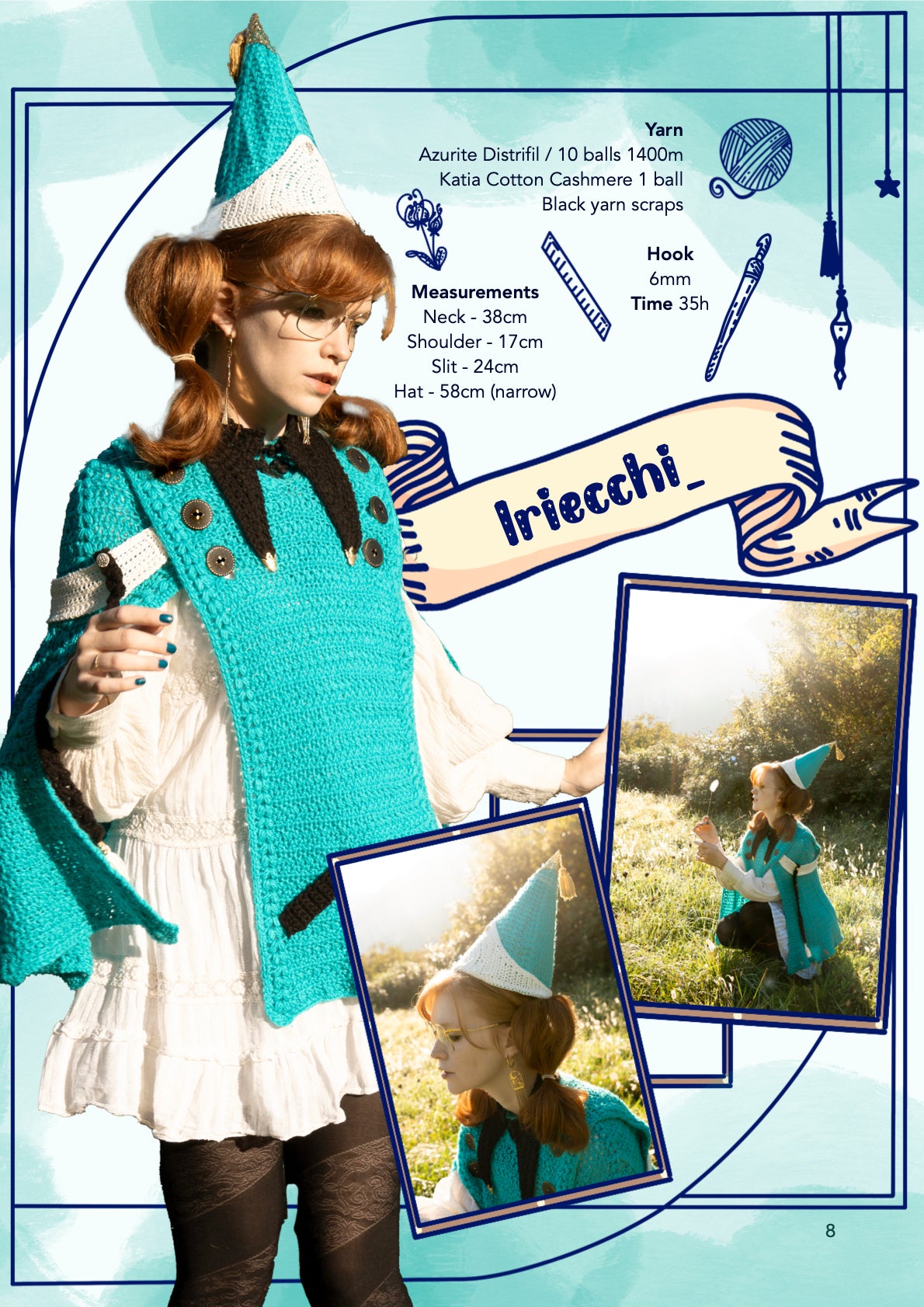 Apprentice Cloak & Hat |  crochet pattern | advanced level