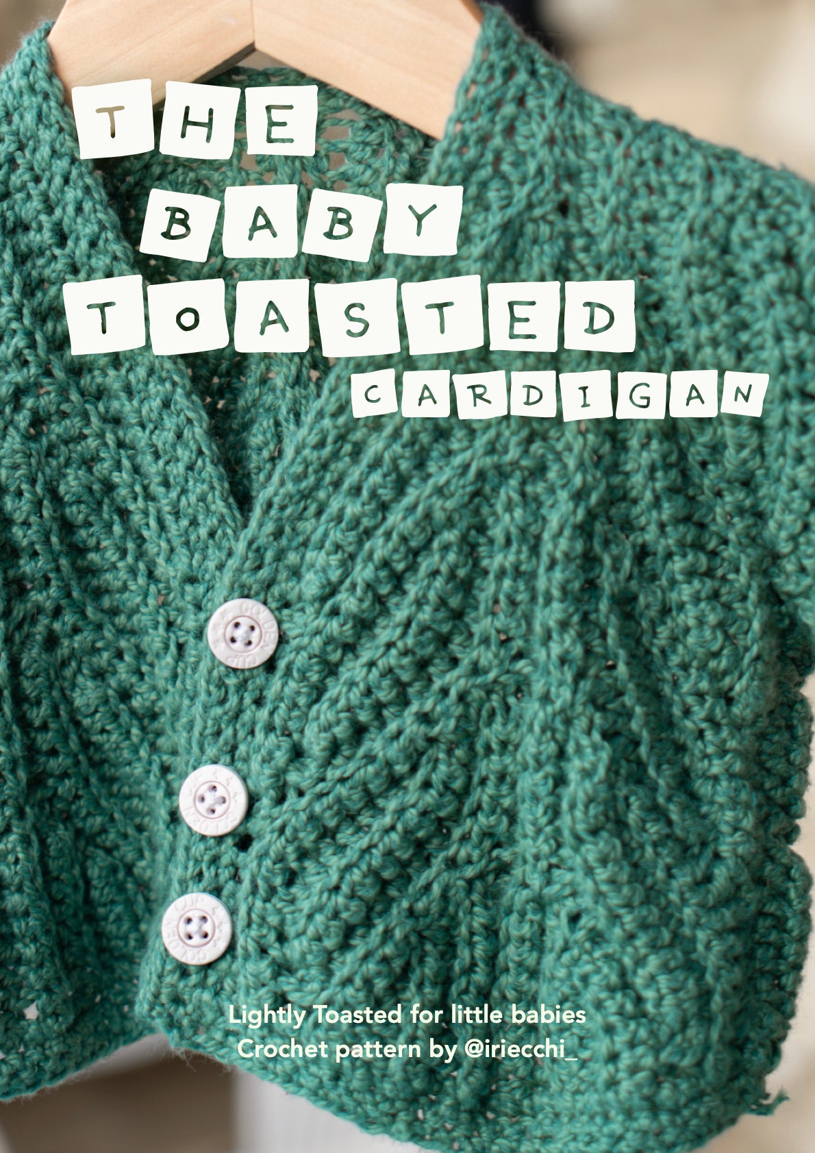 Baby Toasted cardigan | crochet pattern | advanced beginner level