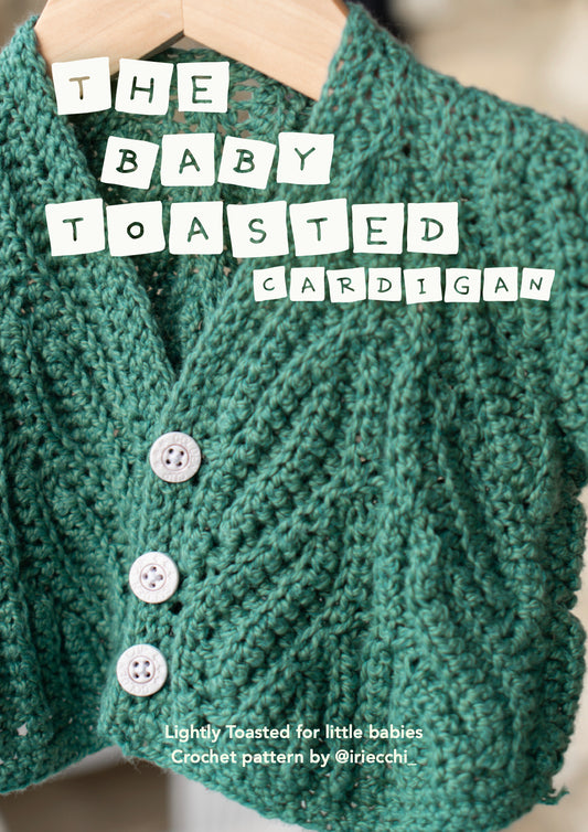 Baby Toasted cardigan | crochet pattern | advanced beginner level