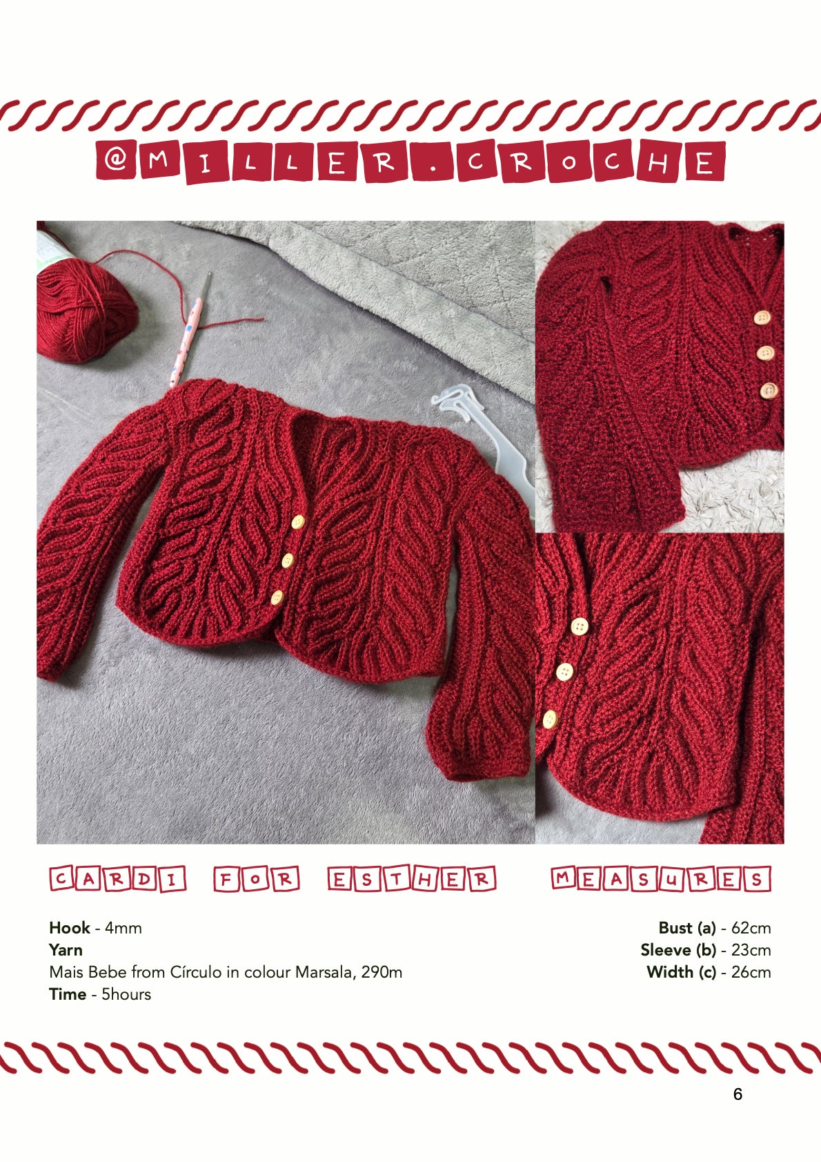 Baby Toasted cardigan | crochet pattern | advanced beginner level