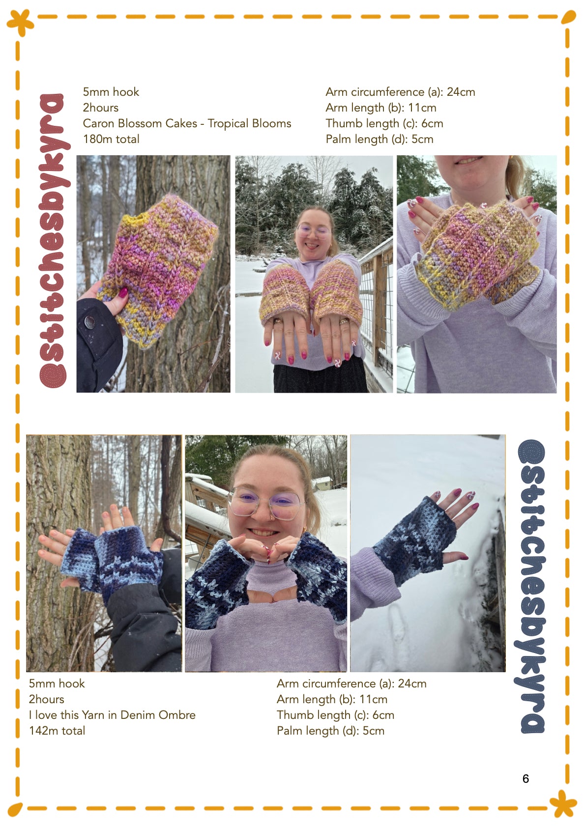 Cupcake mittens| crochet pattern |  beginner level