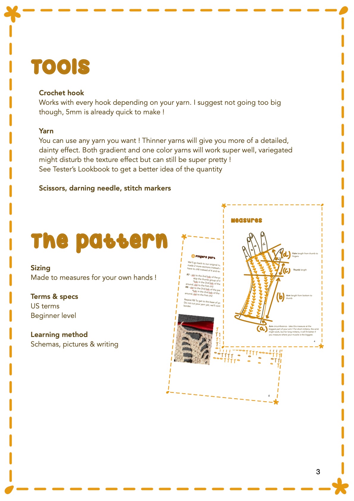 Cupcake mittens| crochet pattern |  beginner level