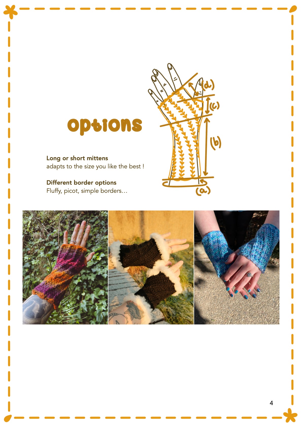 Cupcake mittens| crochet pattern |  beginner level