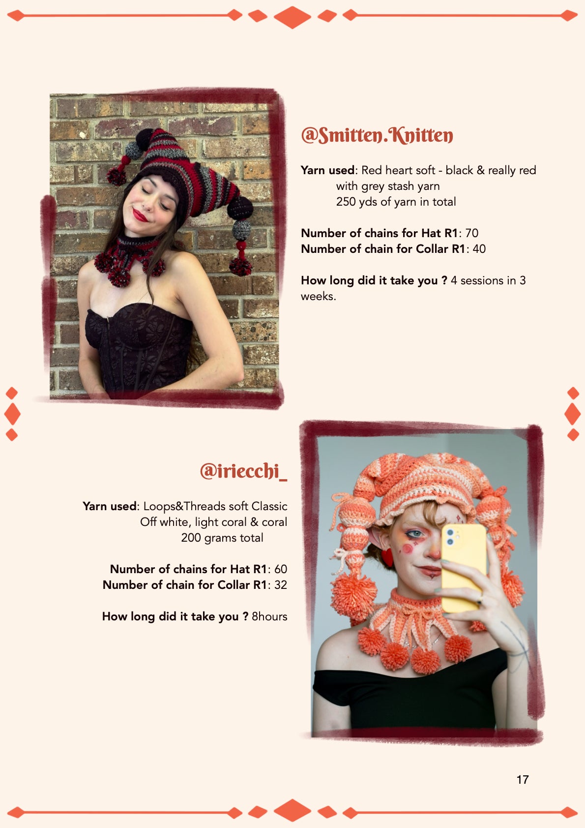 Jane Foole's Jester set | Crochet pattern | Beginner friendly