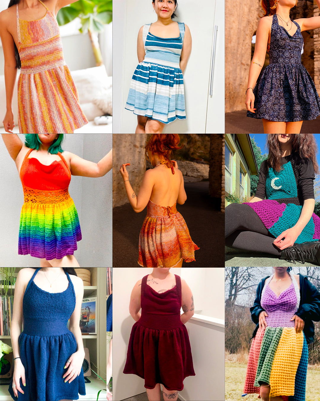 Crochet pattern winter bundle - 6 Groovy & Cute wearable patterns