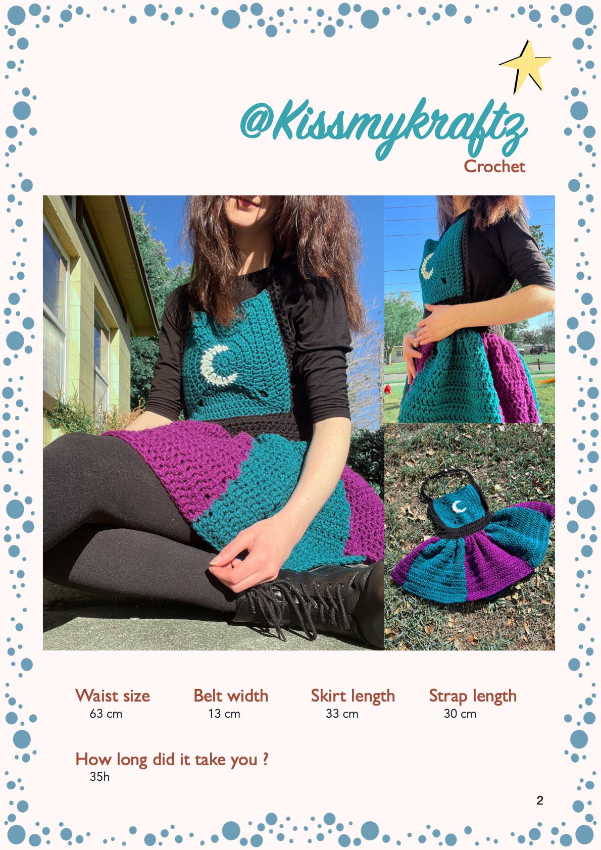 Masago dress | crochet pattern | advanced beginner level
