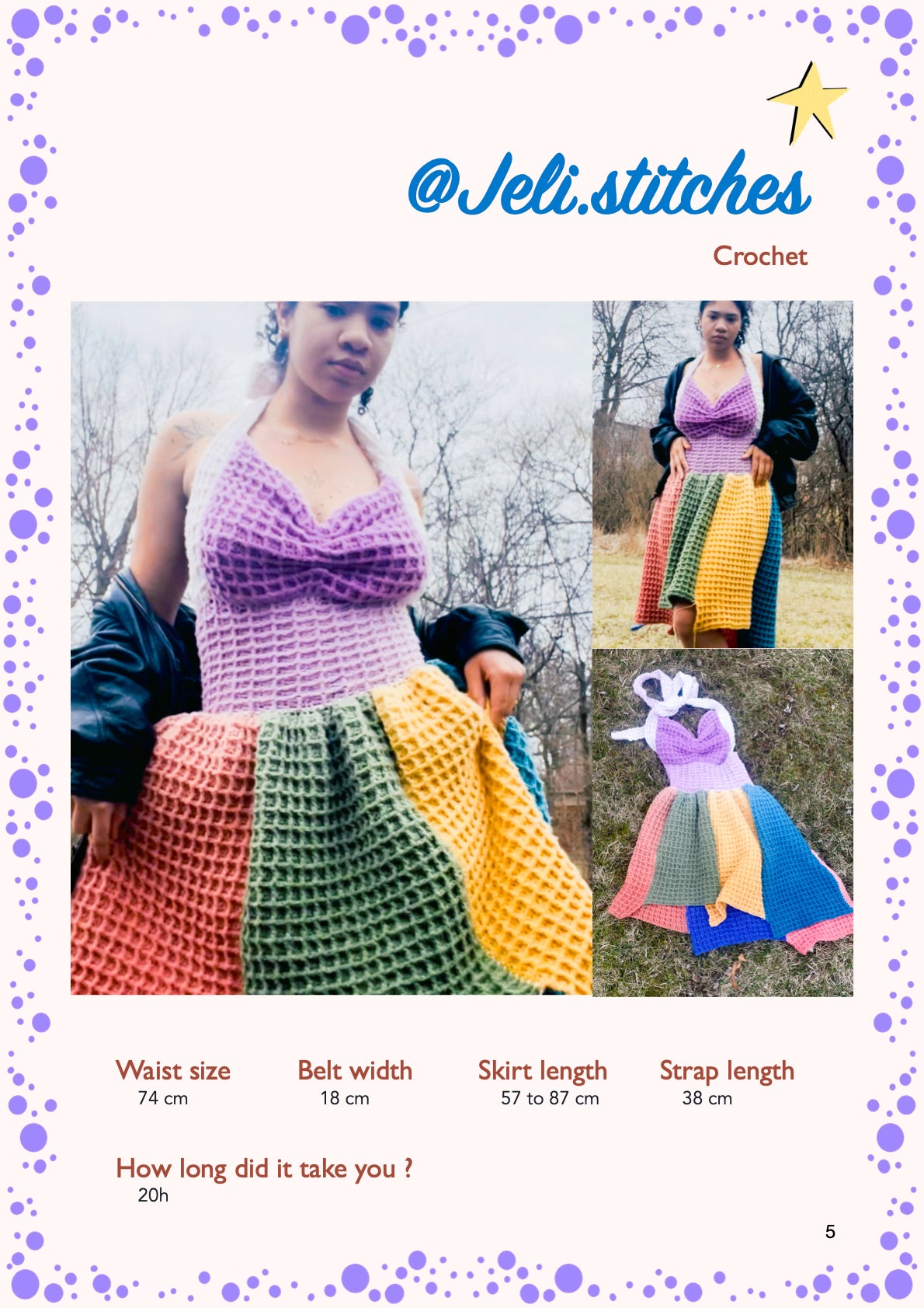 Masago dress | crochet pattern | advanced beginner level
