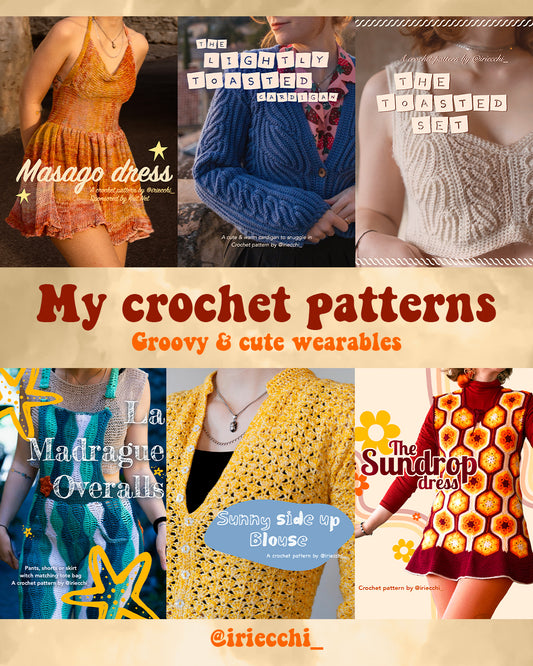 Crochet pattern winter bundle - 6 Groovy & Cute wearable patterns