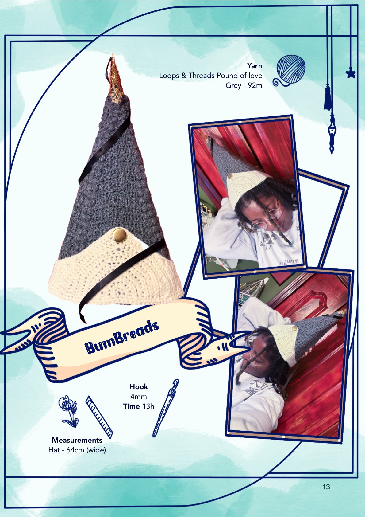 Pointy Hat | crochet pattern | advanced beginner level