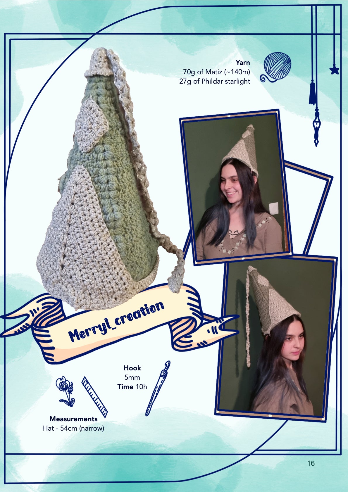 Pointy Hat | crochet pattern | advanced beginner level