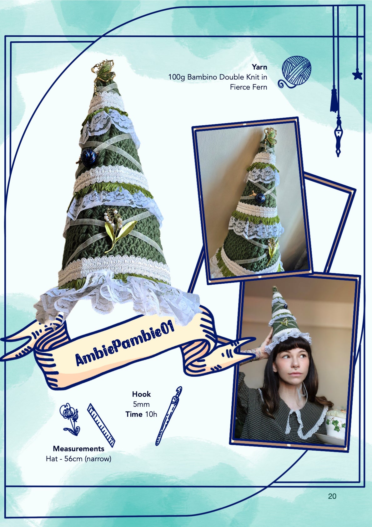 Pointy Hat | crochet pattern | advanced beginner level