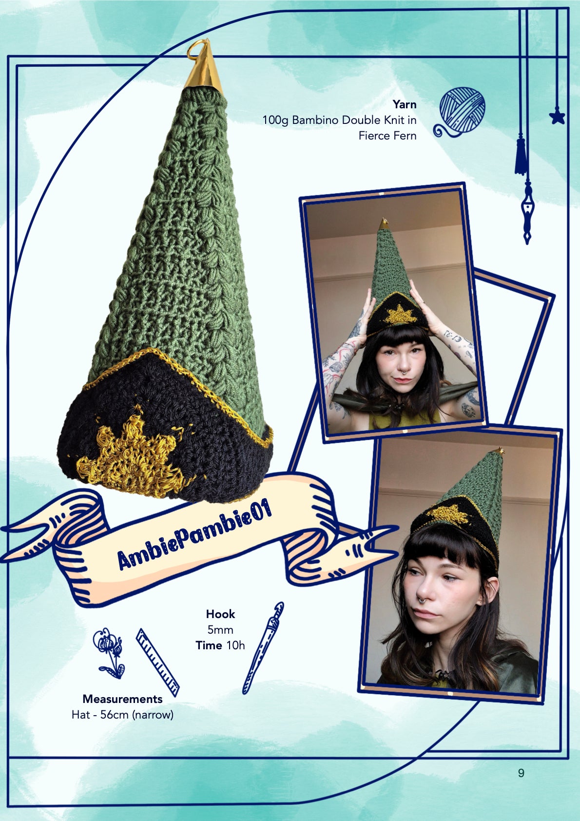 Pointy Hat | crochet pattern | advanced beginner level