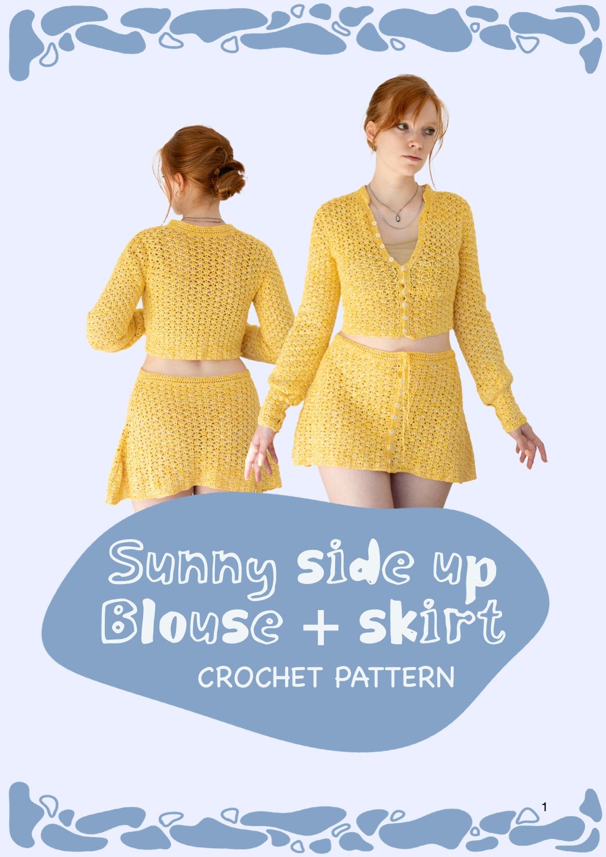 Sunny Side Up blouse & skirt | crochet pattern | advanced level