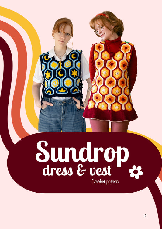 Sundrop dress & vest | crochet pattern | advanced level