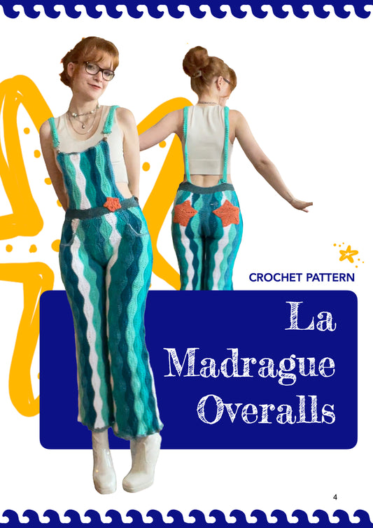 La Madrague Overalls & Skirt + Tote bag | crochet pattern | advanced level