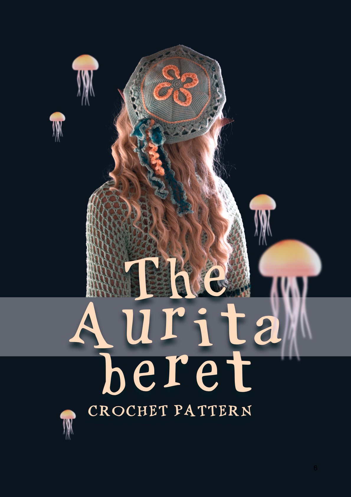 Aurita Jellyfish beret | crochet pattern | intermediate level