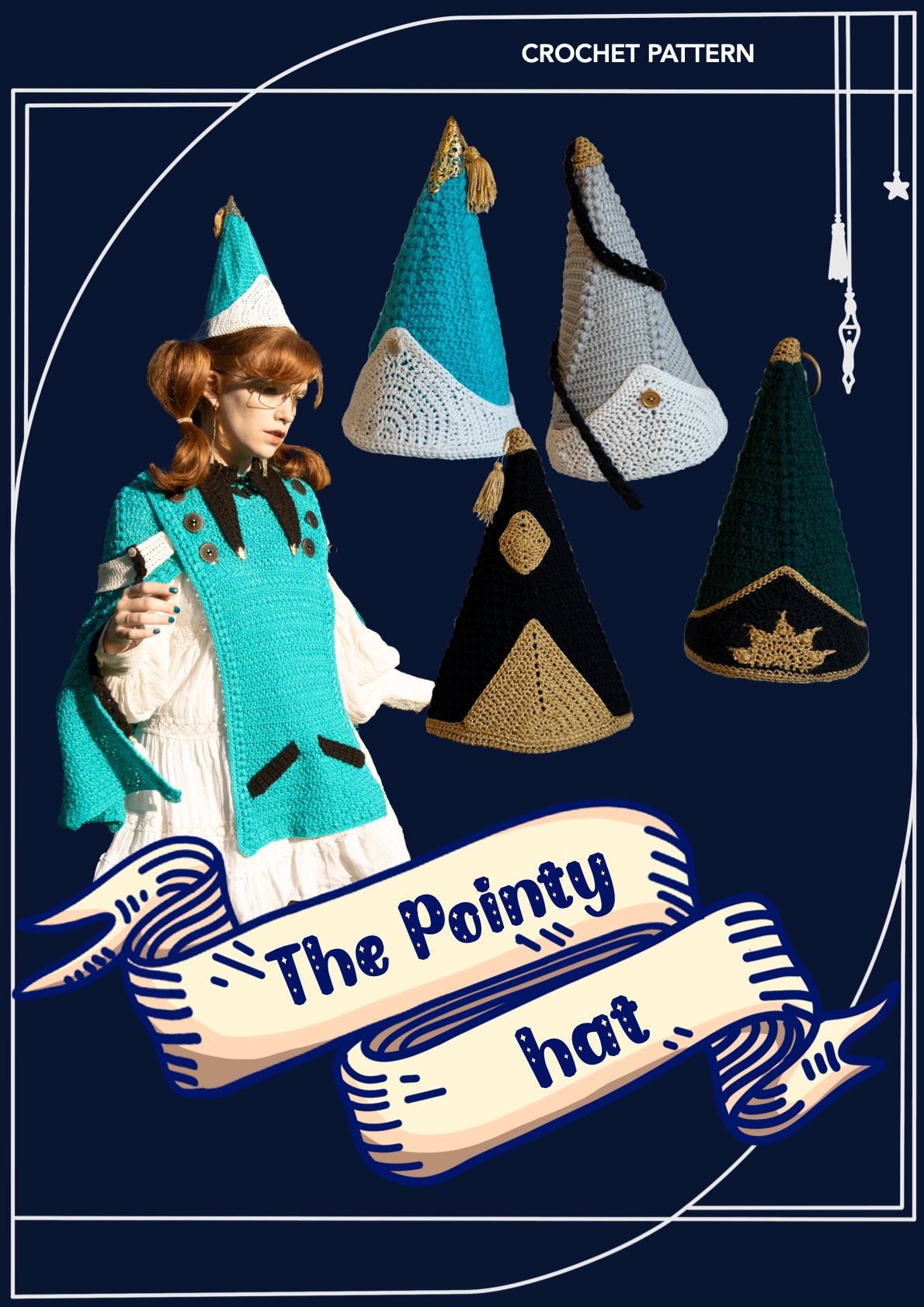 Pointy Hat | crochet pattern | advanced beginner level