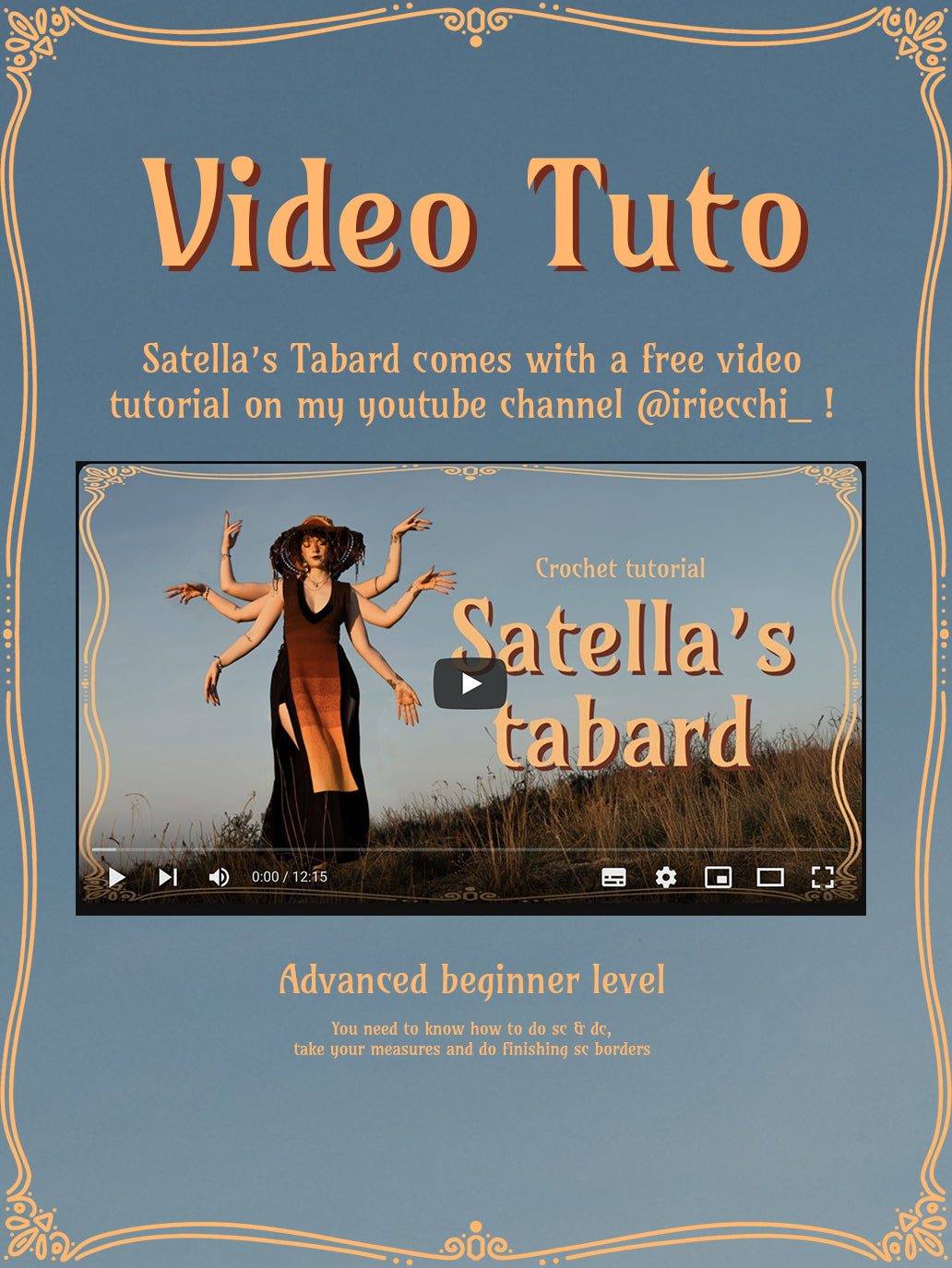 Satella's Tabard | crochet pattern | beginner level